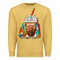 Antique Gold Dentist Frappe Coffee Premium Sweatshirt - FaDigitalArtStudio