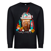 Black Dentist Frappe Coffee Premium Sweatshirt - FaDigitalArtStudio