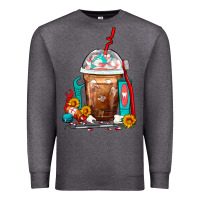 Charcoal Heather Dentist Frappe Coffee Premium Sweatshirt - FaDigitalArtStudio