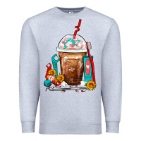 Heather Grey Dentist Frappe Coffee Premium Sweatshirt - FaDigitalArtStudio