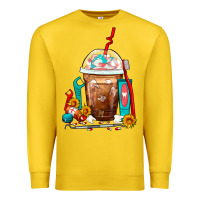 Lemon Dentist Frappe Coffee Premium Sweatshirt - FaDigitalArtStudio