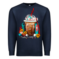 Navy Dentist Frappe Coffee Premium Sweatshirt - FaDigitalArtStudio