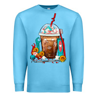 Ocean Blue Dentist Frappe Coffee Premium Sweatshirt - FaDigitalArtStudio
