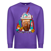 Purple Dentist Frappe Coffee Premium Sweatshirt - FaDigitalArtStudio