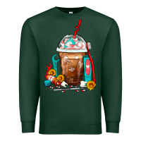 Sports Green Dentist Frappe Coffee Premium Sweatshirt - FaDigitalArtStudio