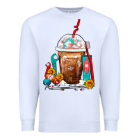 White Dentist Frappe Coffee Premium Sweatshirt - FaDigitalArtStudio