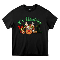 Black it's christmas y'all reindeer Heavy Core Tee - Jasminsmagicworld
