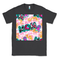 Smoke Breast Cancer Awareness Mom With Leopard Patterns Classic Tee - BundleAndBundleShop