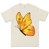 Bone Flying Cloudless Sulphur Butterfly Premium Tee - LillyAllenDesigns
