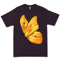 Plum Flying Cloudless Sulphur Butterfly Premium Tee - LillyAllenDesigns