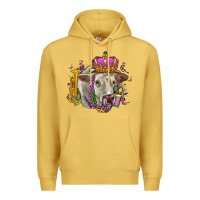 Antique Gold charolais mardi gras Premium Hoodie - OliviaCreatesArt