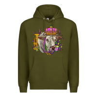 Army Green charolais mardi gras Premium Hoodie - OliviaCreatesArt