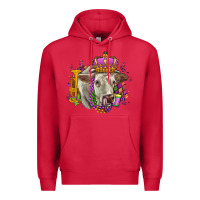 Cardinal charolais mardi gras Premium Hoodie - OliviaCreatesArt