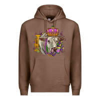 Chestnut charolais mardi gras Premium Hoodie - OliviaCreatesArt