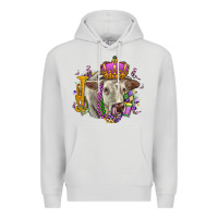 Dove Grey charolais mardi gras Premium Hoodie - OliviaCreatesArt