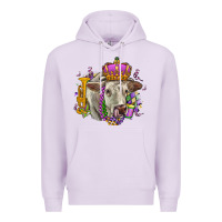 Lilac charolais mardi gras Premium Hoodie - OliviaCreatesArt