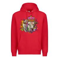 Red charolais mardi gras Premium Hoodie - OliviaCreatesArt