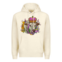 Sandshell charolais mardi gras Premium Hoodie - OliviaCreatesArt