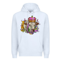 White charolais mardi gras Premium Hoodie - OliviaCreatesArt