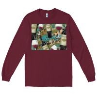 Burgundy California Wine with Leopard Background Long Sleeve Tee - Bettercallsaul