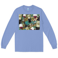 Colony Blue California Wine with Leopard Background Long Sleeve Tee - Bettercallsaul
