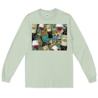 Matcha California Wine with Leopard Background Long Sleeve Tee - Bettercallsaul