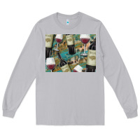 Moon Dust California Wine with Leopard Background Long Sleeve Tee - Bettercallsaul