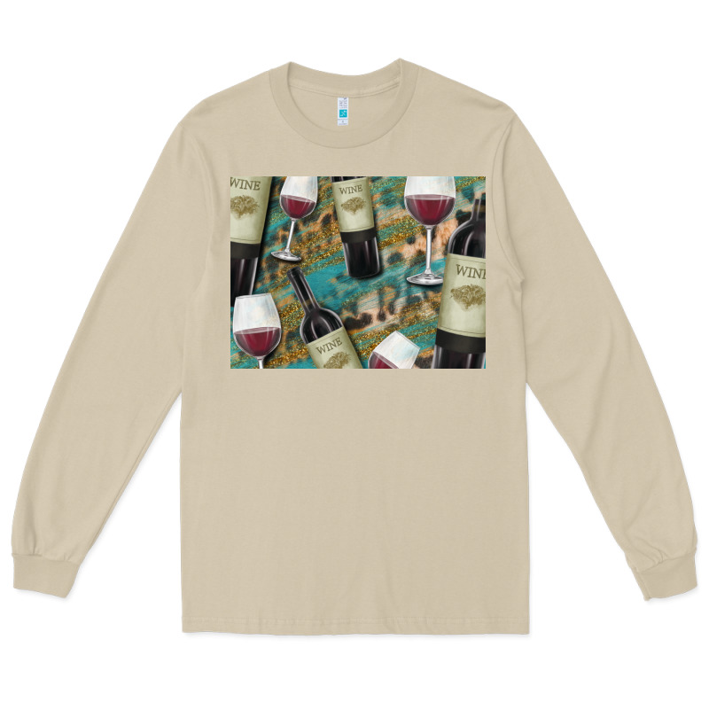 California Wine With Leopard Background Long Sleeve Tee by Bettercallsaul | Teevron