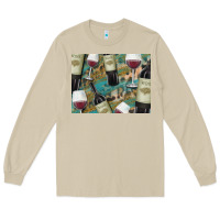 Mushroom California Wine with Leopard Background Long Sleeve Tee - Bettercallsaul