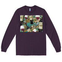 Plum California Wine with Leopard Background Long Sleeve Tee - Bettercallsaul