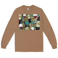 Toasted Coconut California Wine with Leopard Background Long Sleeve Tee - Bettercallsaul