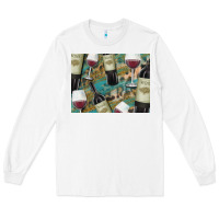 White California Wine with Leopard Background Long Sleeve Tee - Bettercallsaul