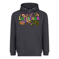 Smoke Louisiana Mardi Gras Heavyweight Hoodie - FaDigitalArtStudio