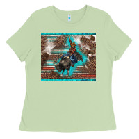 Matcha western rodeo bullfighter serape leopards turquoise's gliterrs Ladies Tee - BarkalooDesign
