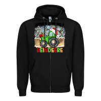 Black nothing runs like a reindeere Zipper Hoodie - CowGirlArtShop