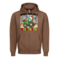 Chestnut nothing runs like a reindeere Zipper Hoodie - CowGirlArtShop