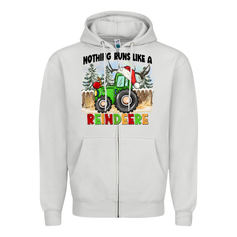 Nothing Runs Like A Reindeere Zipper Hoodie by CowGirlArtShop | Teevron