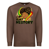 Chestnut I am black history Premium Sweatshirt - FaDigitalArtStudio