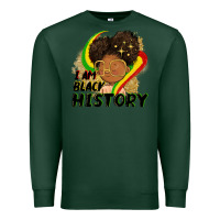 Sports Green I am black history Premium Sweatshirt - FaDigitalArtStudio