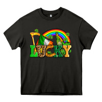 Asphalt lucky with st patricks elements Heavy Core Tee - AdoDesignShop