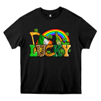 Black lucky with st patricks elements Heavy Core Tee - AdoDesignShop