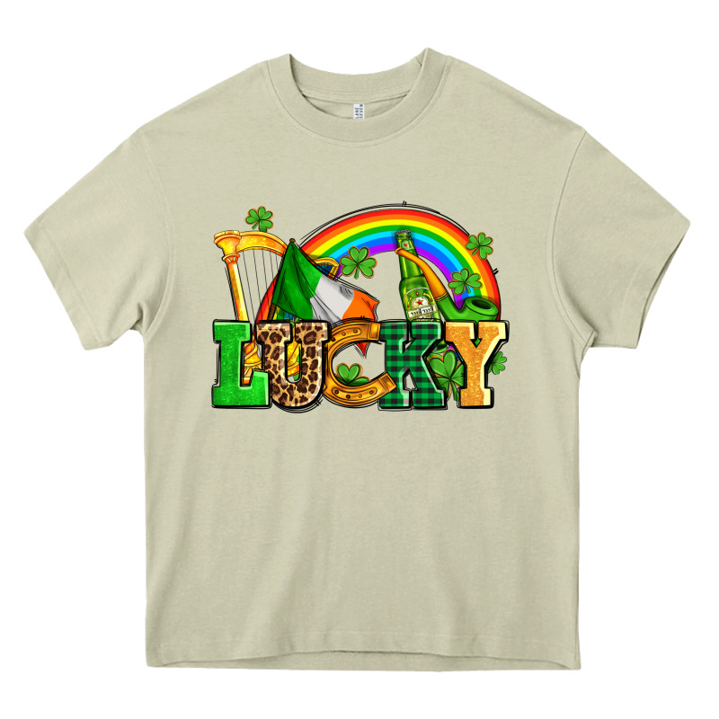 Lucky With St Patricks Elements Heavy Core Tee by AdoDesignShop | Teevron