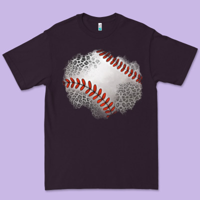 Leopard Baseball Patch Premium Tee Designed By Jasminsmagicworld