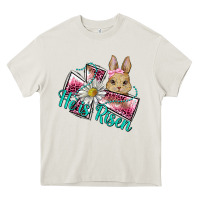 He Is Risen Cross Rabbit Heavy Core Tee | Teevron