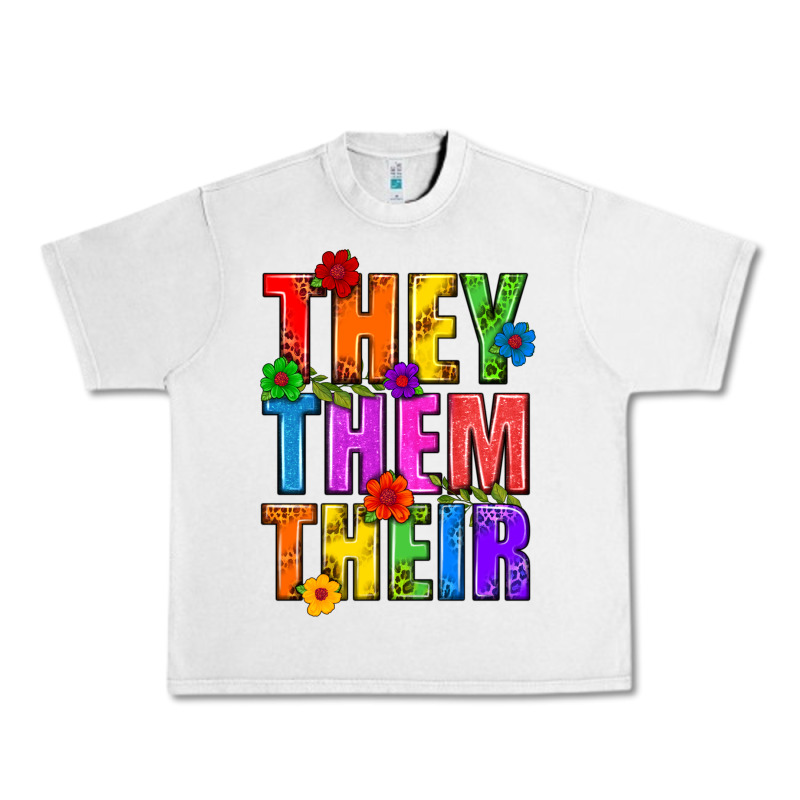 They Them Their Pride Lgbtq Urban Heavy Tee by BundleAndBundleShop | Teevron