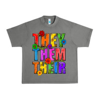 Tornado They Them Their Pride LGBTQ Urban Heavy Tee - BundleAndBundleShop