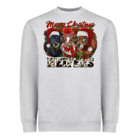 Heather Grey Merry Christmas Heavyweight Sweatshirt - RanaPortraitStore