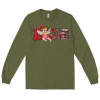 Army Green valentine's day cupid sunflowers love Long Sleeve Tee - RanaPortraitStore