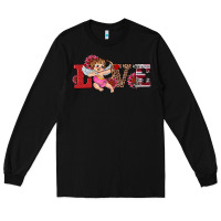 Black valentine's day cupid sunflowers love Long Sleeve Tee - RanaPortraitStore