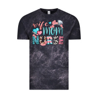 Cloud Black Wife Mom Nurse Vintage Tee - BundleAndBundleShop
